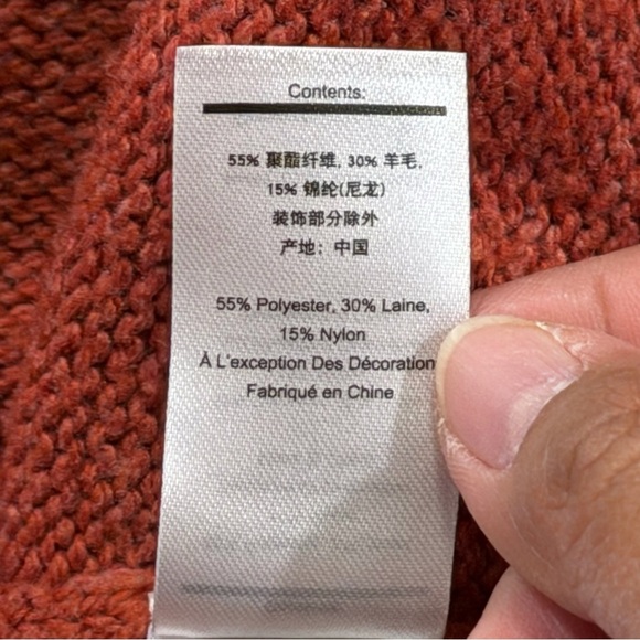 Smartwool Size Small Dusty Cedar Cozy Lodge Bell Sleeve Sweater Outdoor Warm - Picture 5 of 9